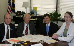 NC Pediatric Society members meet with Sen. Purcell